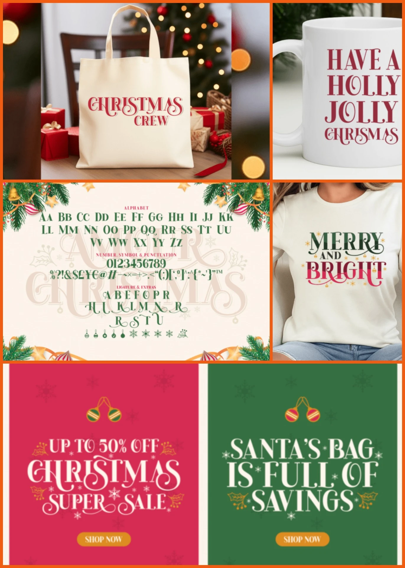 Amour Christmas Font – Elegant Festive Serif Typeface
