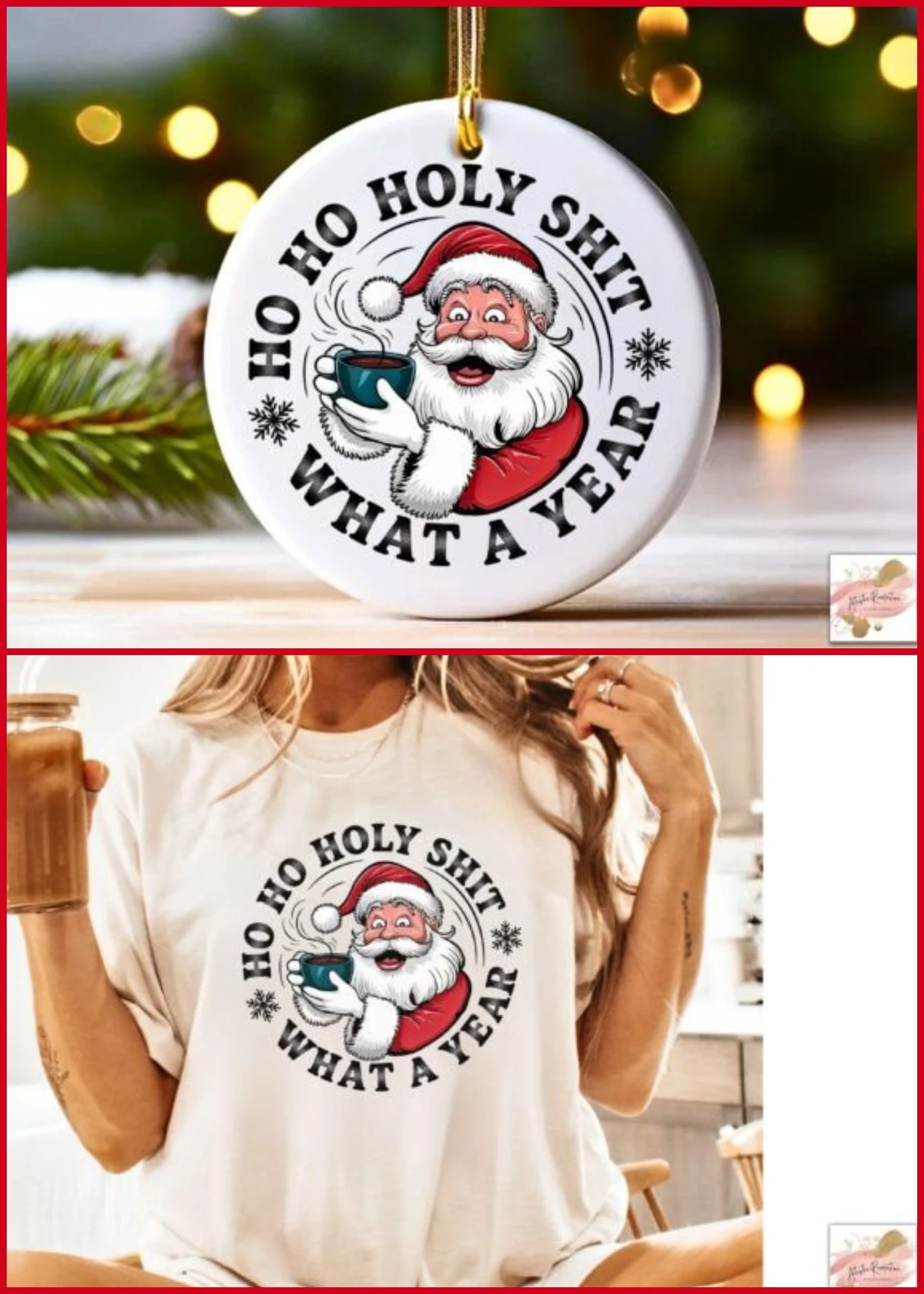 Santa Sticker PNG | Christmas Santa Clipart