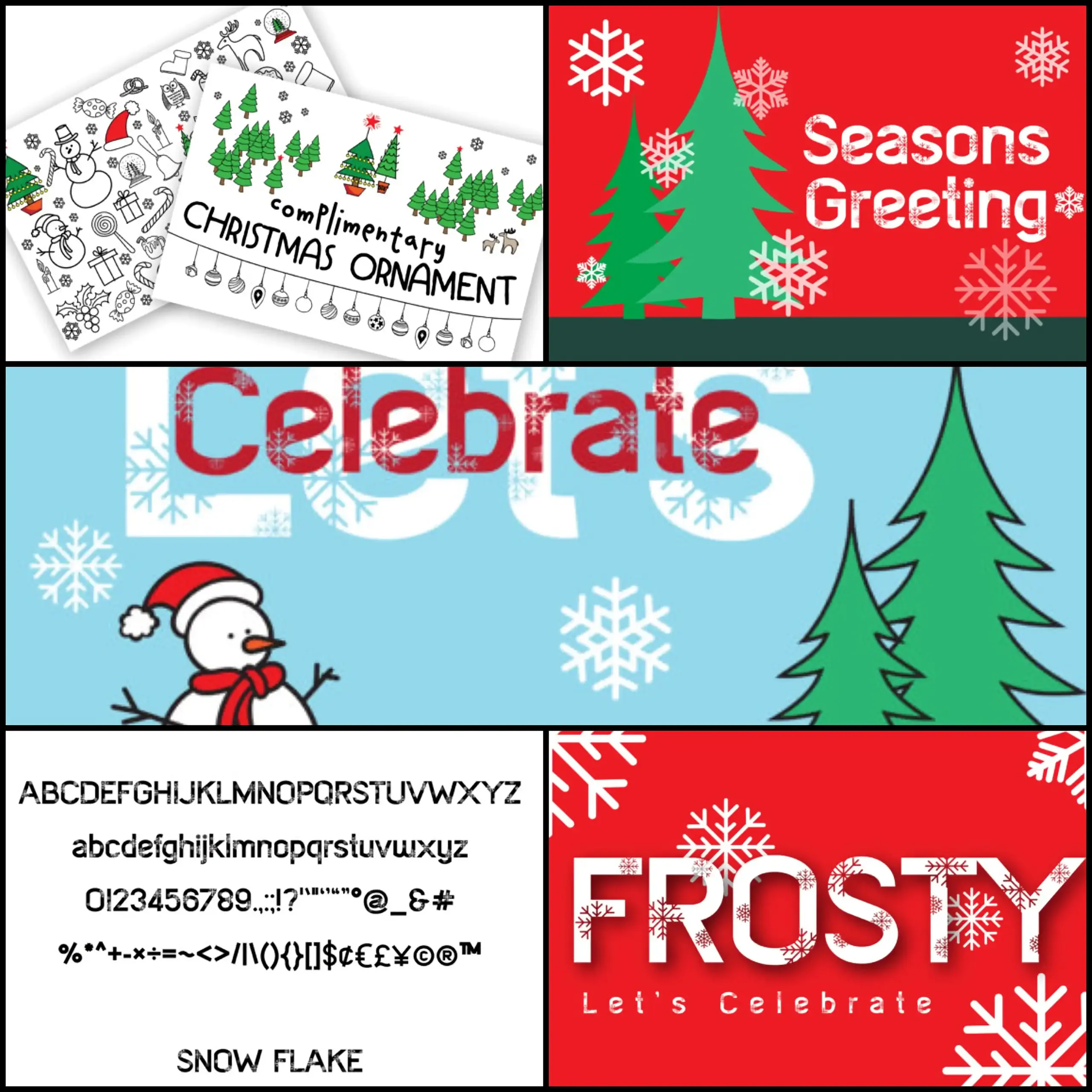 Frosty Spark Font – Clean Festive Display