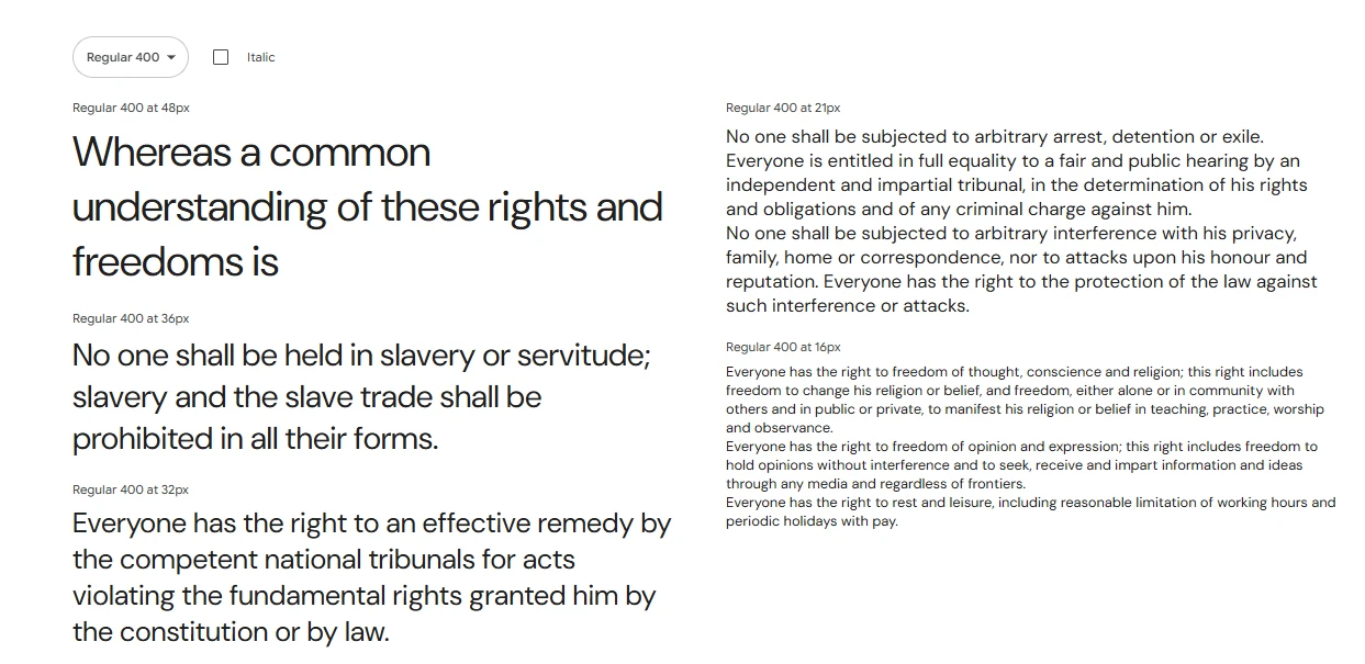 DM Sans is a low-contrast geometric sans-serif font designed by Colophon Foundry, commissioned by Google