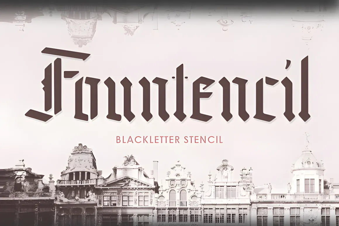 52 Best Stencil Fonts & Cuttable Fonts – Free & Premium Picks