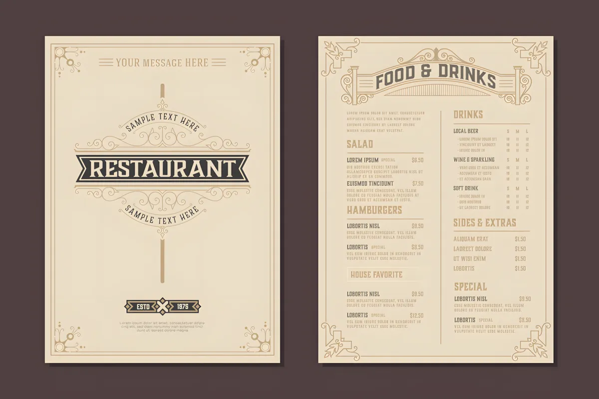 26 Restaurant Menu Ideas: Cool and Unique Designs