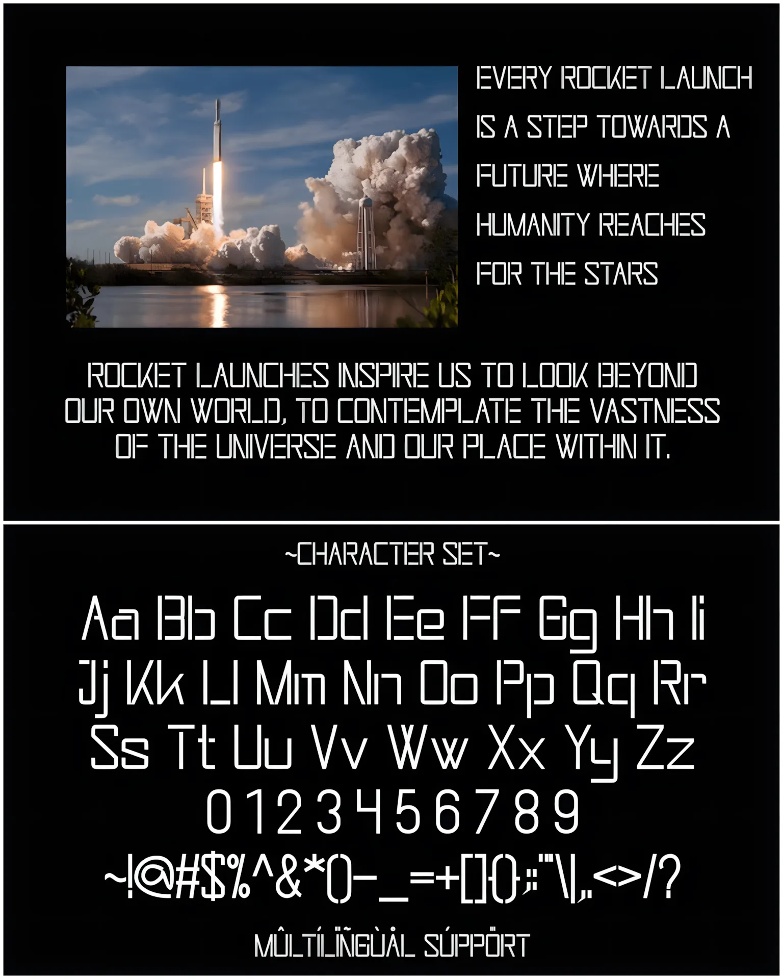 Futuristic Display Font – Modern Sci-Fi Typeface