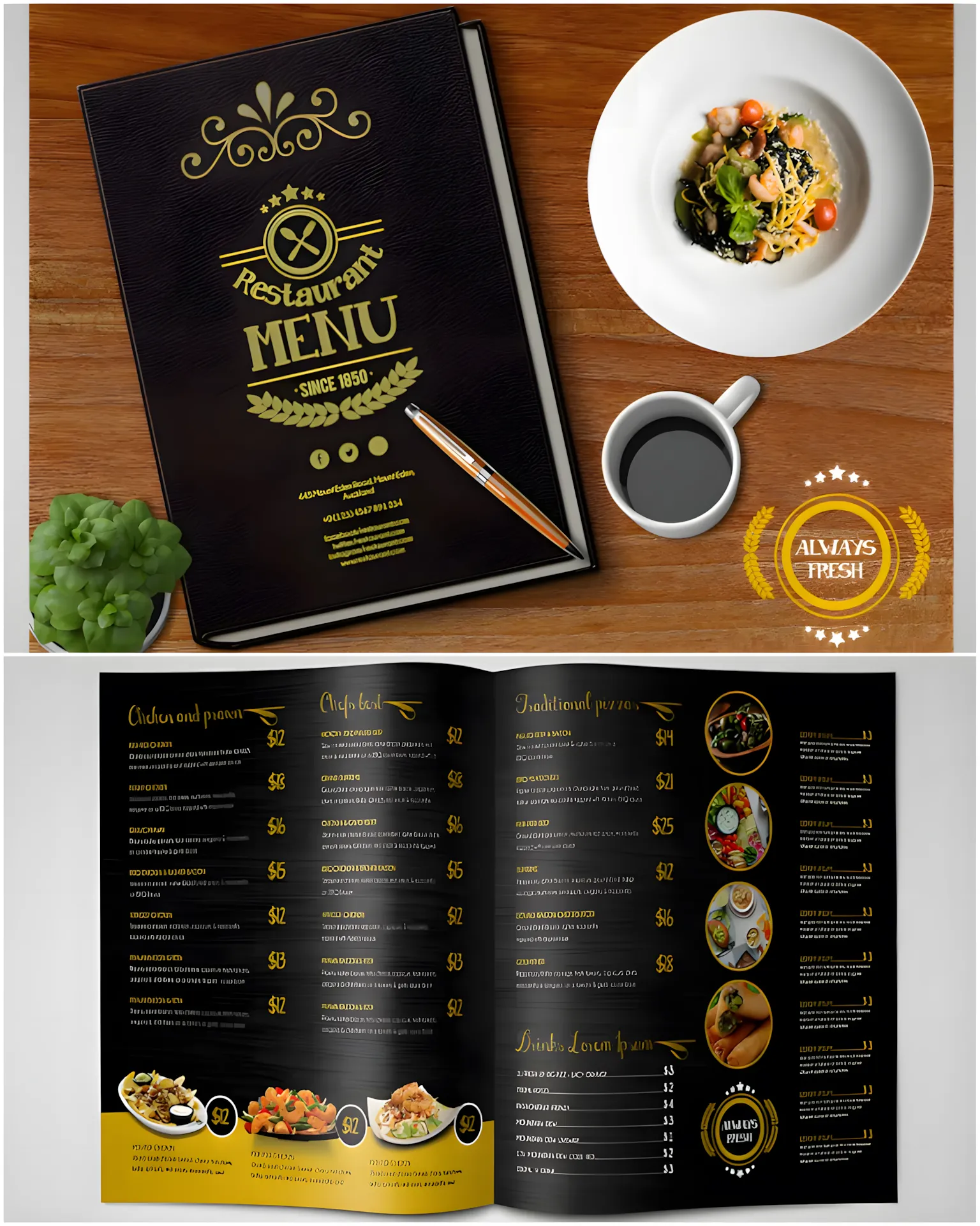26 Restaurant Menu Ideas: Cool and Unique Designs