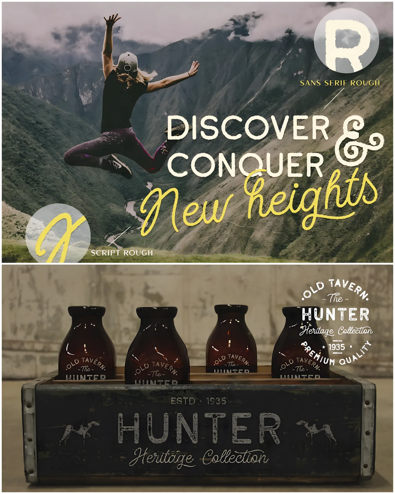 Adventure Island Font Duo for Vintage Creative Designs