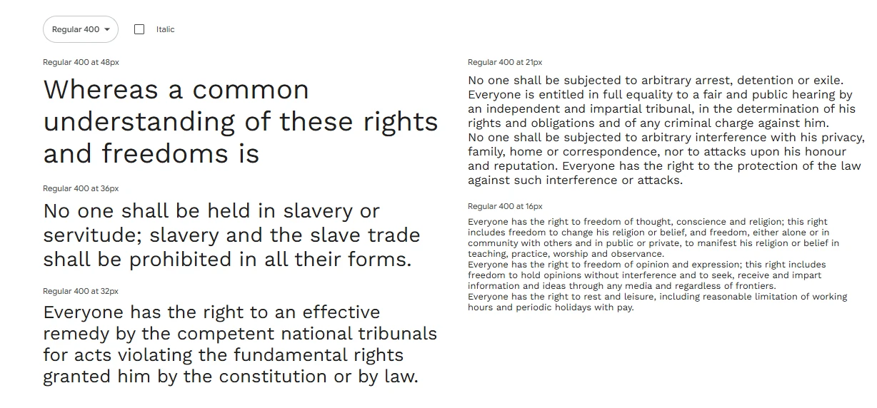Wei Huang designed Work Sans for use on digital screens, where clarity is important. This Google Font is functional and modern.